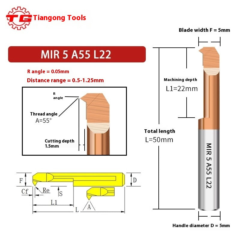 1121-MIR Small Bore Boring Tools Carbide MIL Coated Milling Cutter CNC Machining Center Stainless Steel End Mills Shandong Denso Pricision Tools Co.,Ltd.